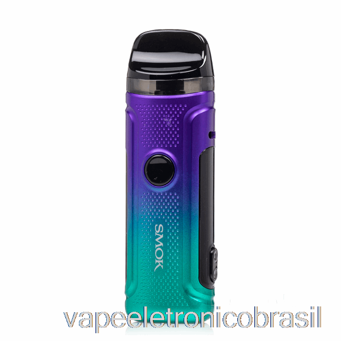 Vape Eletrônico Smok Nord C 50w Pod Kit Ciano Roxo